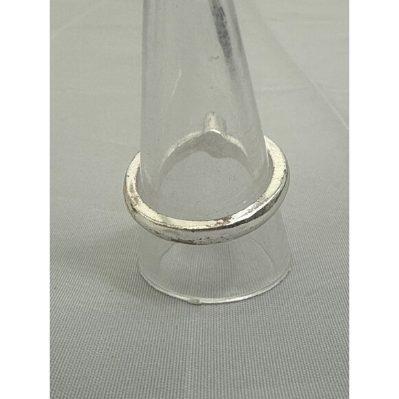 Womens Silver Tone Fashion Ring With Clear Stone - Picture 3 of 5